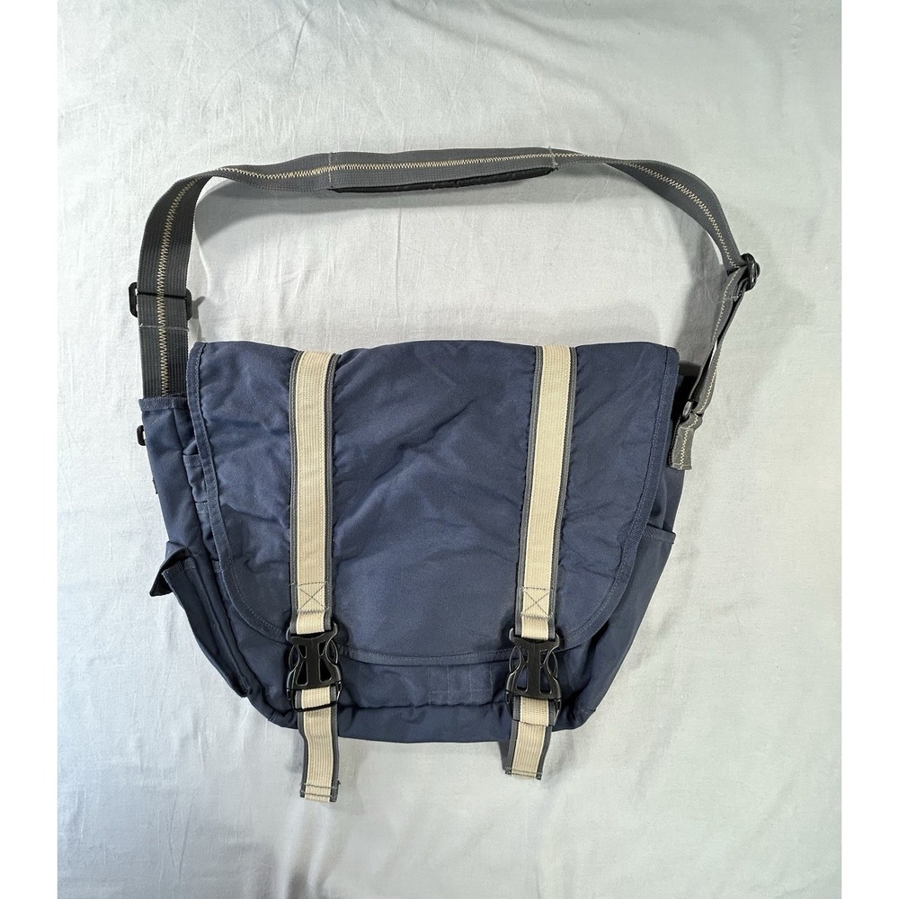 Vintage Gap Messenger Bag Navy Adjustable College Office Travel